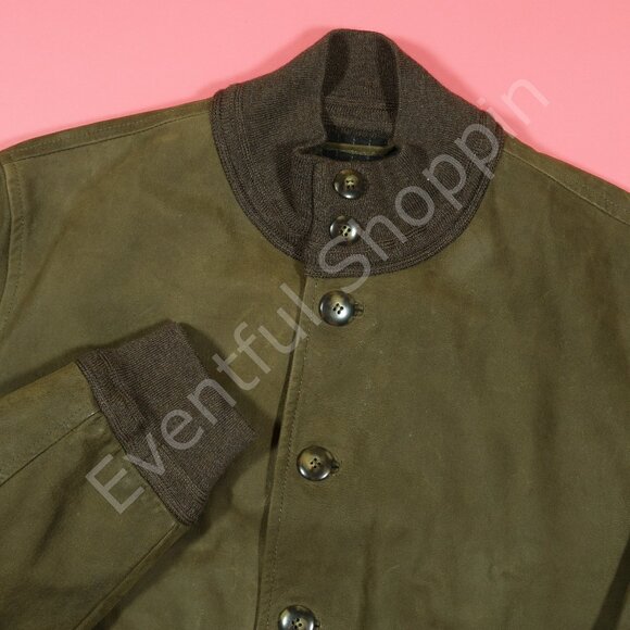 Valstar Other - Valstar Suede Fully Lined Valstarino Bomber Jacket Muschio Olive Green Size 54